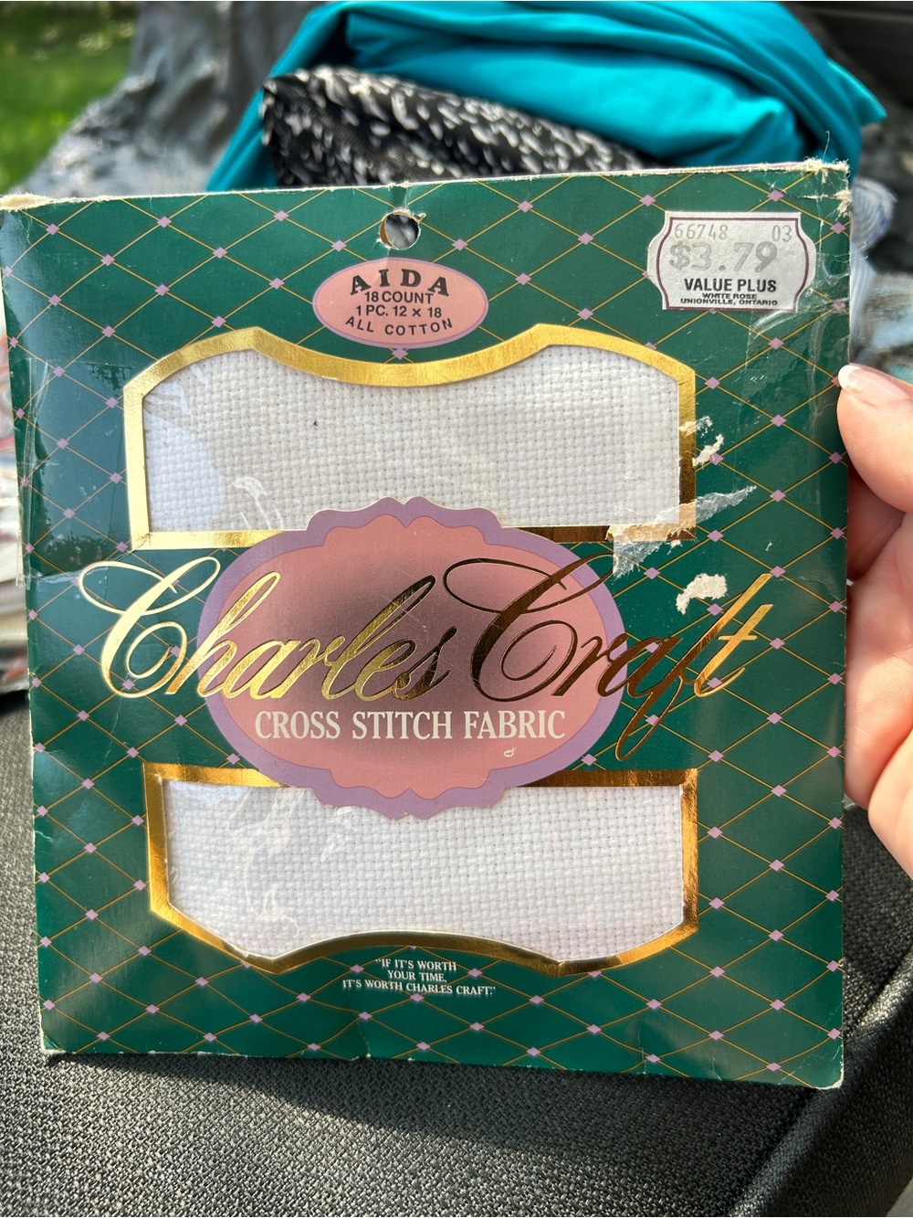 Aida Cross Stitch Fabric - White